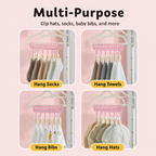 Portable Folding Travel Hangers with Clips  Mini Clothes Drying Rack for Hotels & Trips