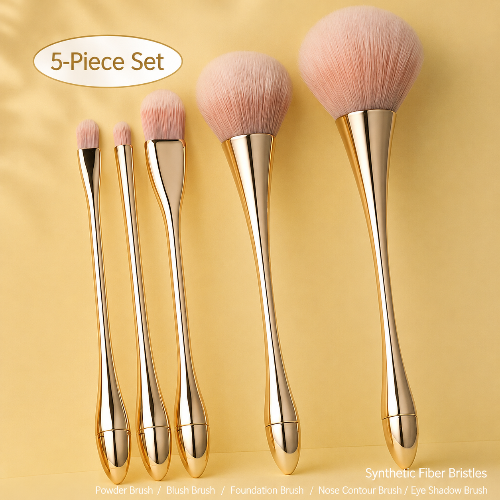 Large Fluffy Blush & Powder Brush with Soft Synthetic Bristles