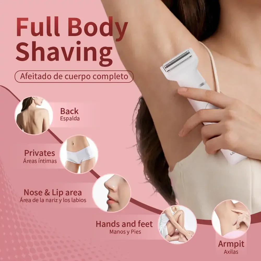 LILIPRO L1-1801 Body Grooming Kit for Men | 4-in-1 Rechargeable Trimmer with LED Display