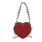 Mini Burgundy Chain Crossbody Bag