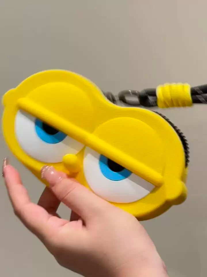 Cute Cartoon Eyewear Pouch with Charm