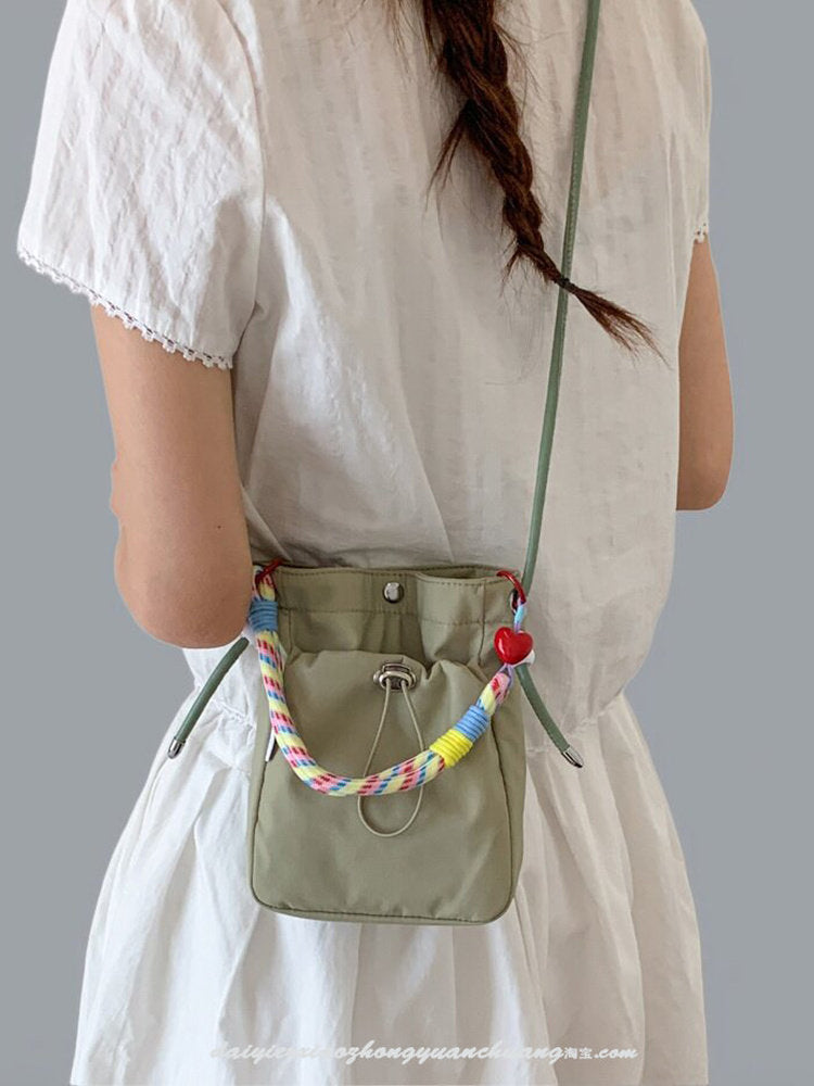 Lightweight Nylon Crossbody Phone & Bottle Bag