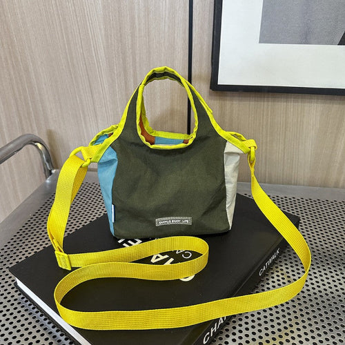 Dopamine Mini Canvas Crossbody Tote Bag
