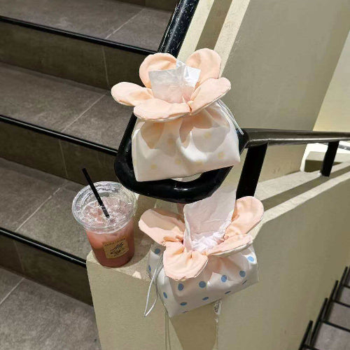 Flower-Shaped Tissue Box Cover  Cute Desktop Tissue Holder
