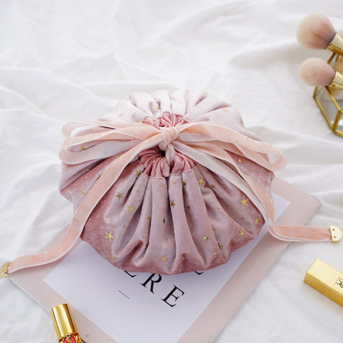 Viral Drawstring Makeup Bag | Large Capacity Cosmetic & Toiletry Organizer for Travel