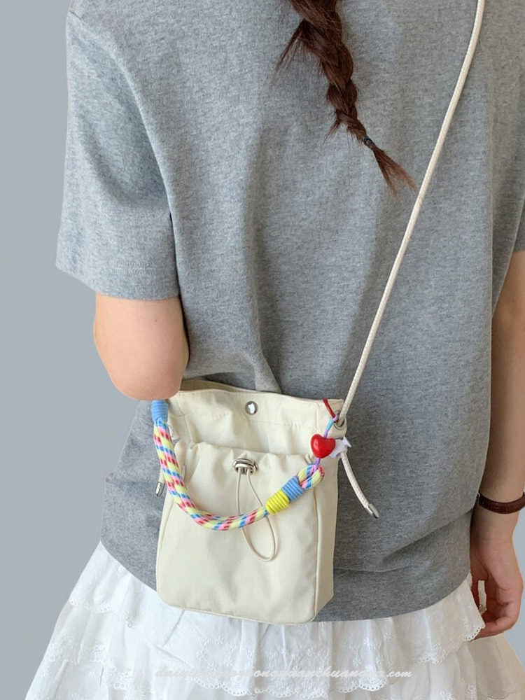 Lightweight Nylon Crossbody Phone & Bottle Bag