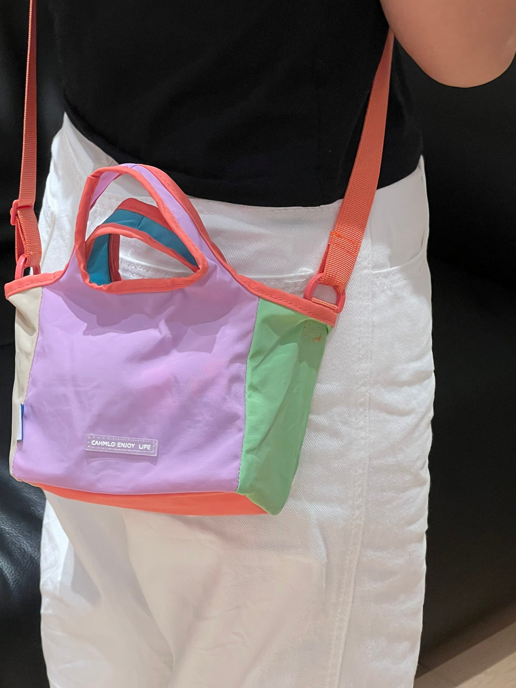 Dopamine Mini Canvas Crossbody Tote Bag