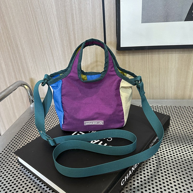 Dopamine Mini Canvas Crossbody Tote Bag