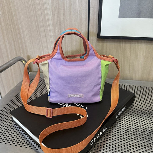 Dopamine Mini Canvas Crossbody Tote Bag
