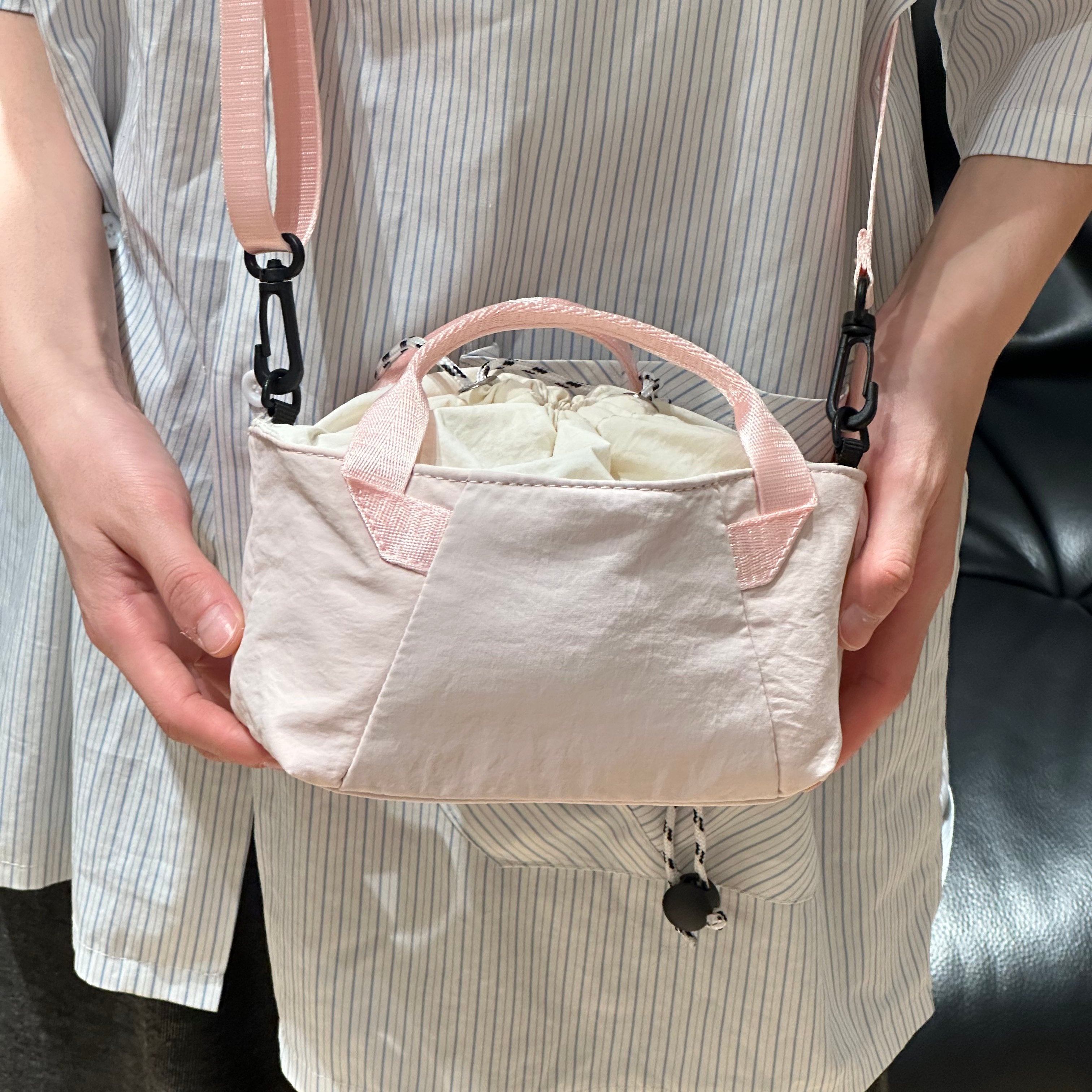 Lightweight Canvas Crossbody Tote Bag