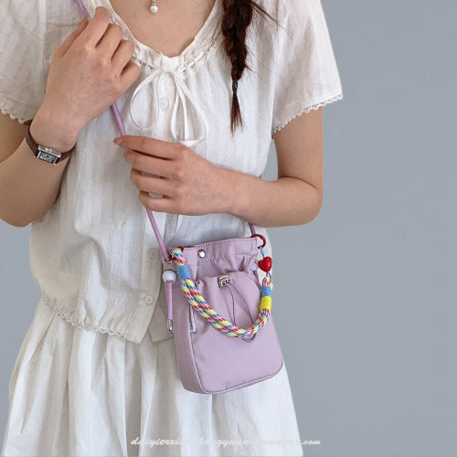 Lightweight Nylon Crossbody Phone & Bottle Bag