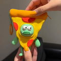Funny Pizza Fish Mini Silicone Pouch Charm