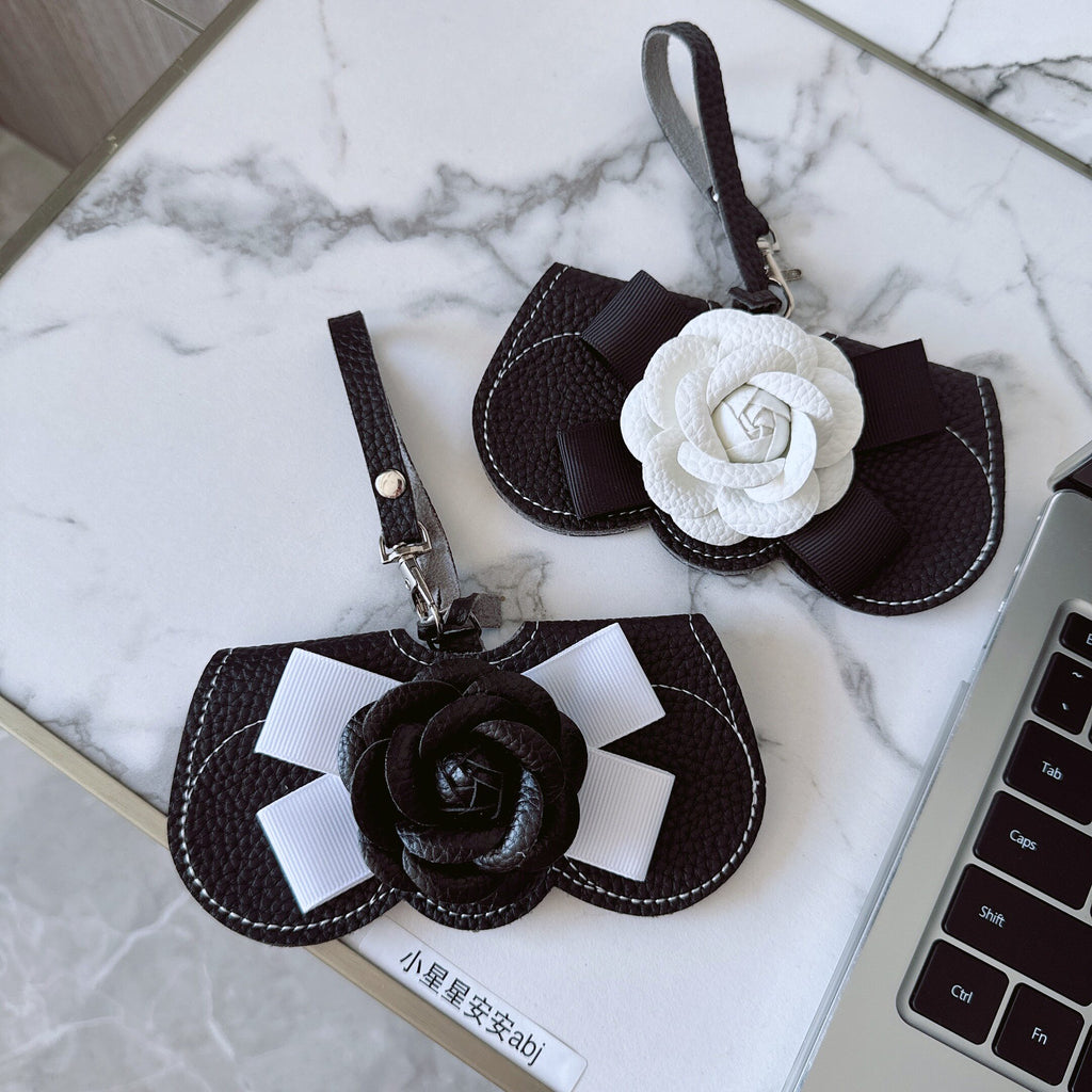 Elegant Camellia Protective Eyewear Case
