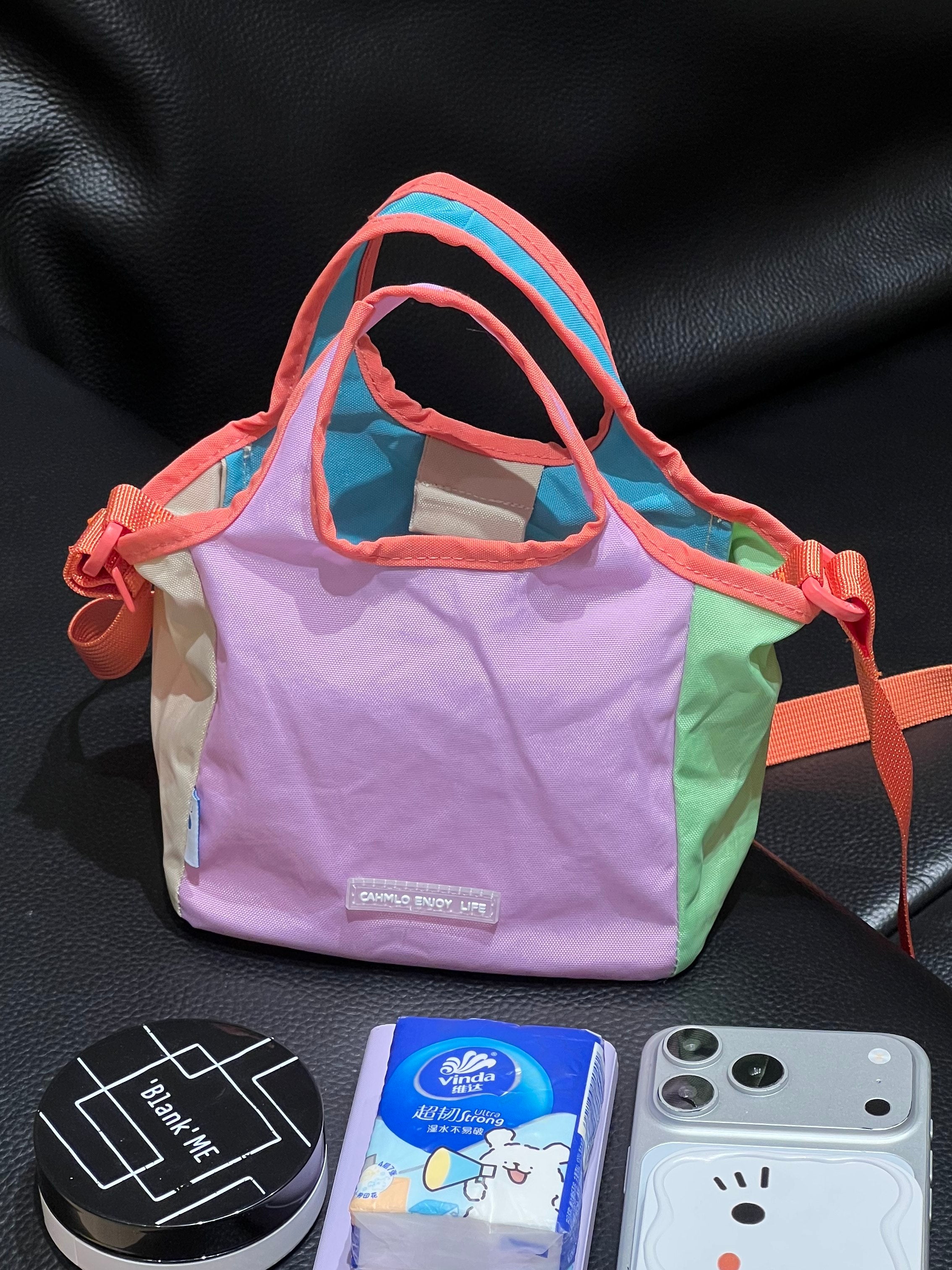 Dopamine Mini Canvas Crossbody Tote Bag