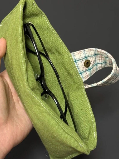 Avocado Green Bow-Knot Protective Eyewear Pouch
