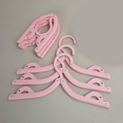 Portable Folding Clothes Hanger with Storage Bag