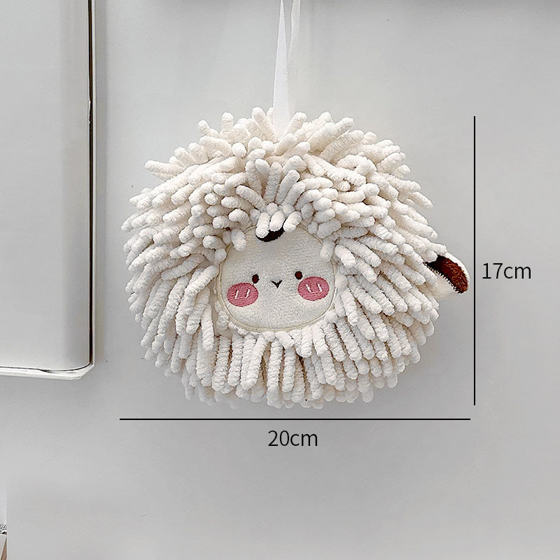 Cute Hanging Coral Fleece Hand Towel