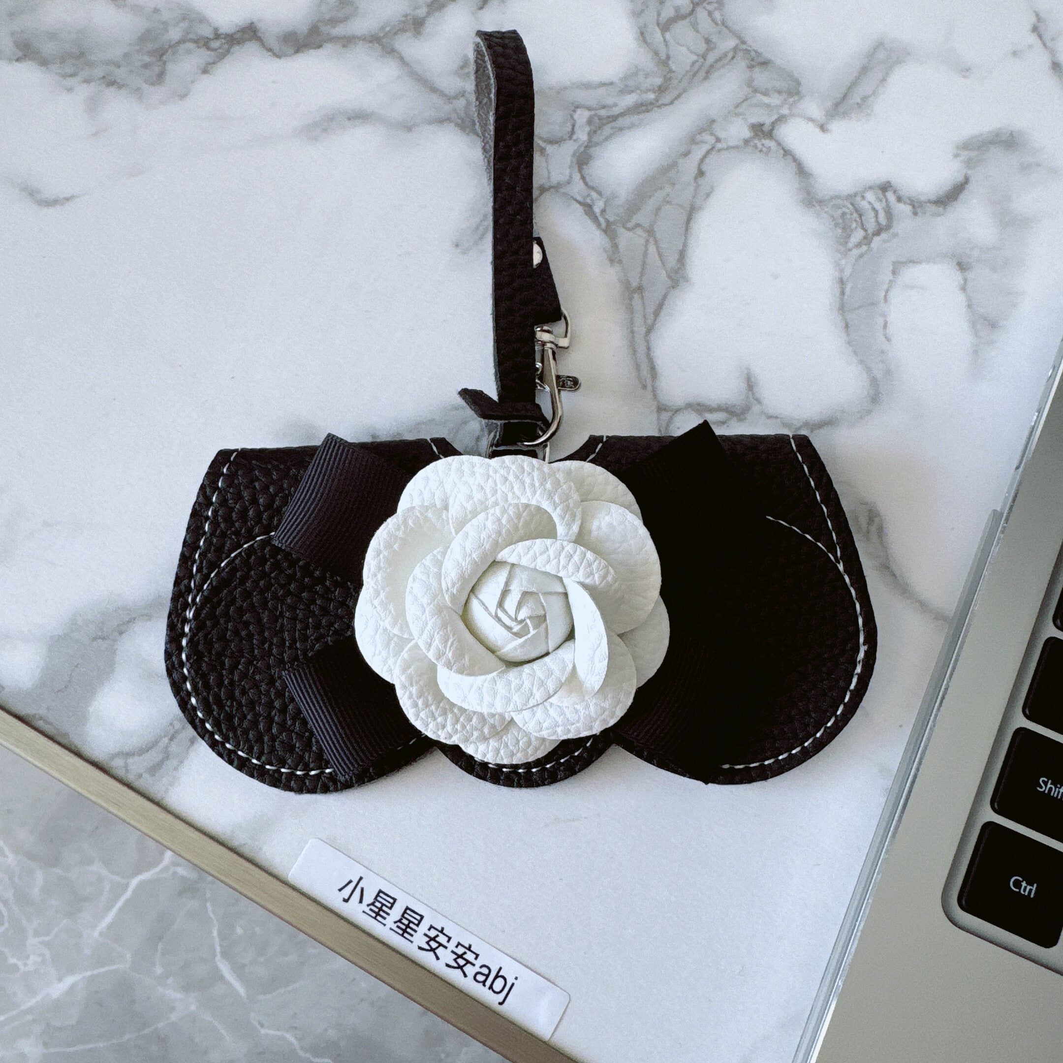 Elegant Camellia Protective Eyewear Case