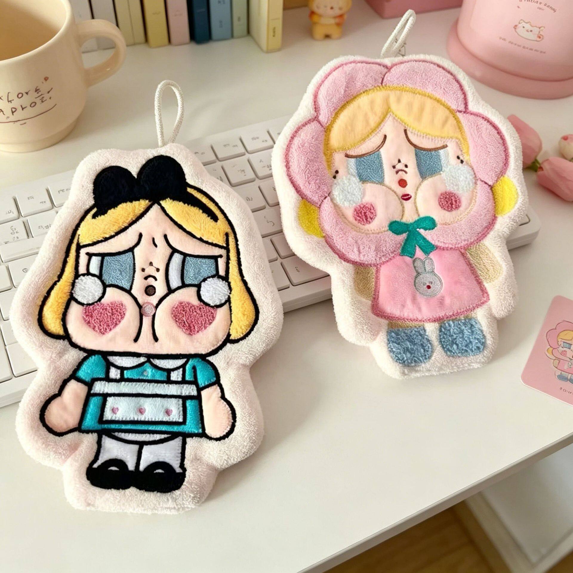Cute Cartoon Hanging Absorbent Hand Towel