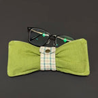 Avocado Green Bow-Knot Protective Eyewear Pouch