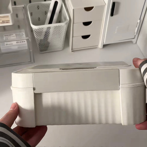 Multi-Compartment Desktop Storage Organizer Box