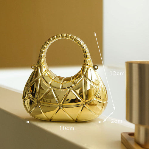 Mini Quilted Shoulder Bag with Key & Coin Pocket