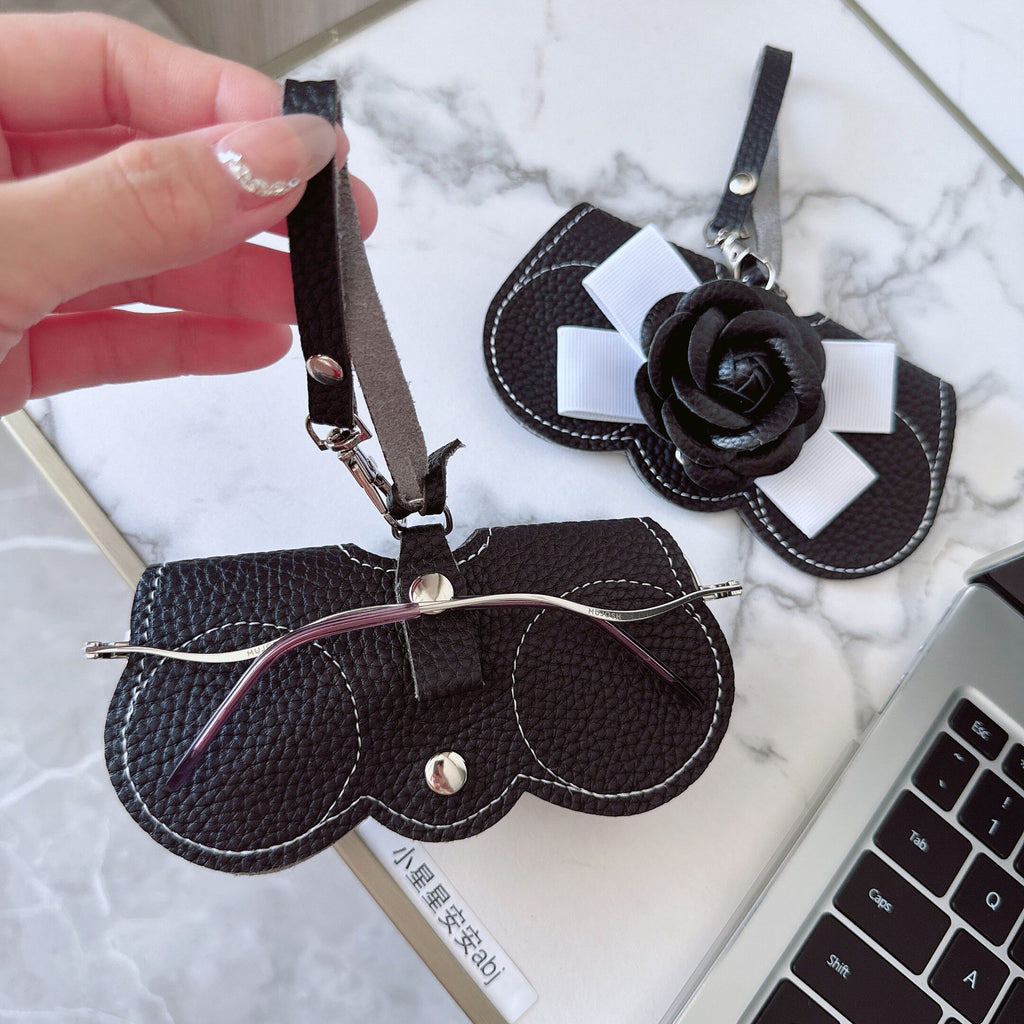 Elegant Camellia Protective Eyewear Case