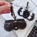 Elegant Camellia Protective Eyewear Case