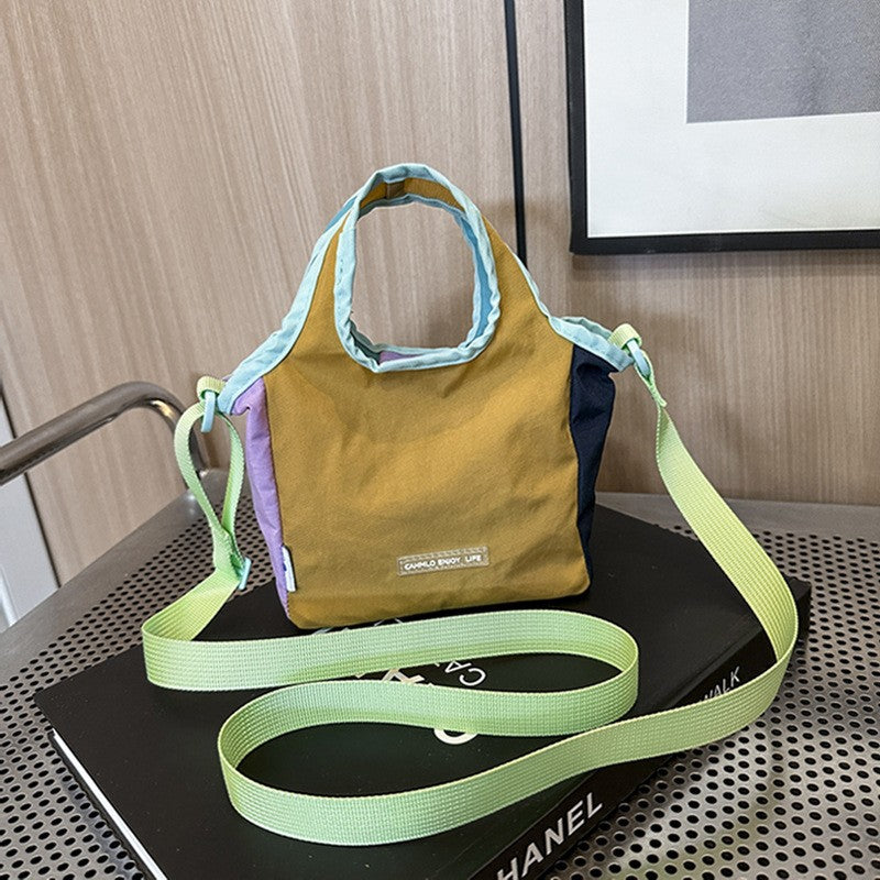 Dopamine Mini Canvas Crossbody Tote Bag
