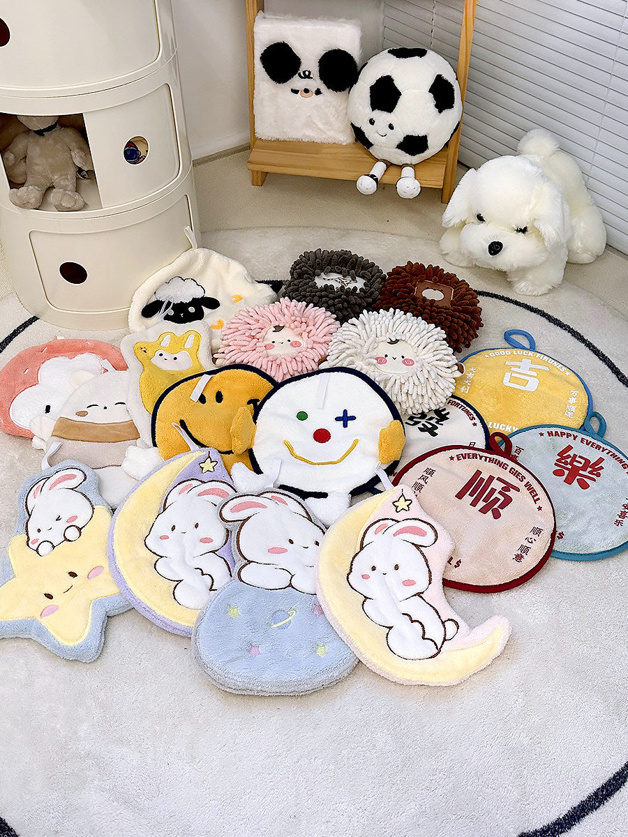 Cute Hanging Coral Fleece Hand Towel
