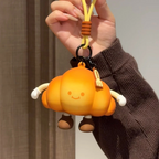 Cute Croissant Mini Coin & Earbud Pouch Charm