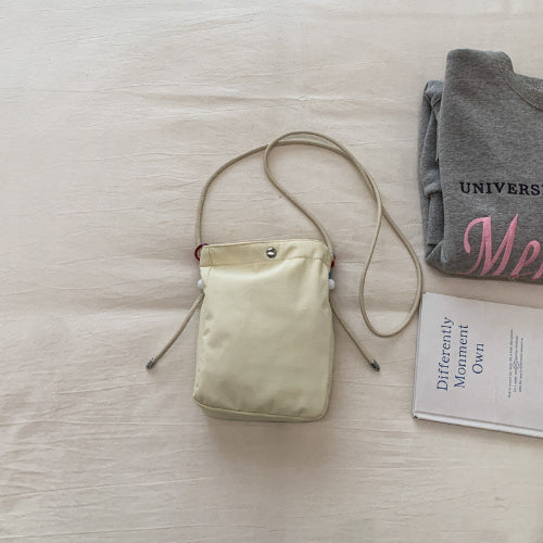 Lightweight Nylon Crossbody Phone & Bottle Bag