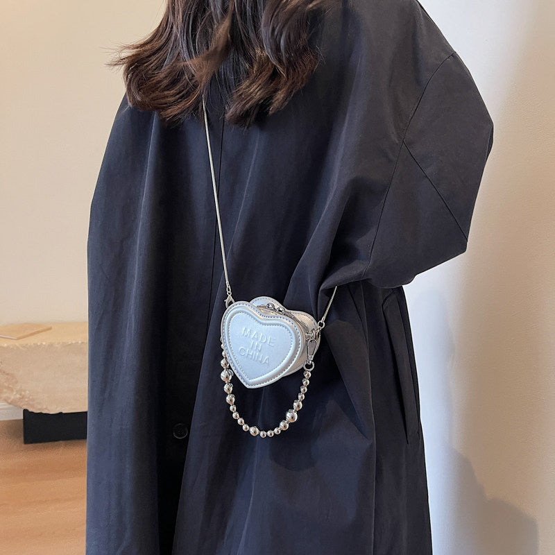Mini Burgundy Chain Crossbody Bag