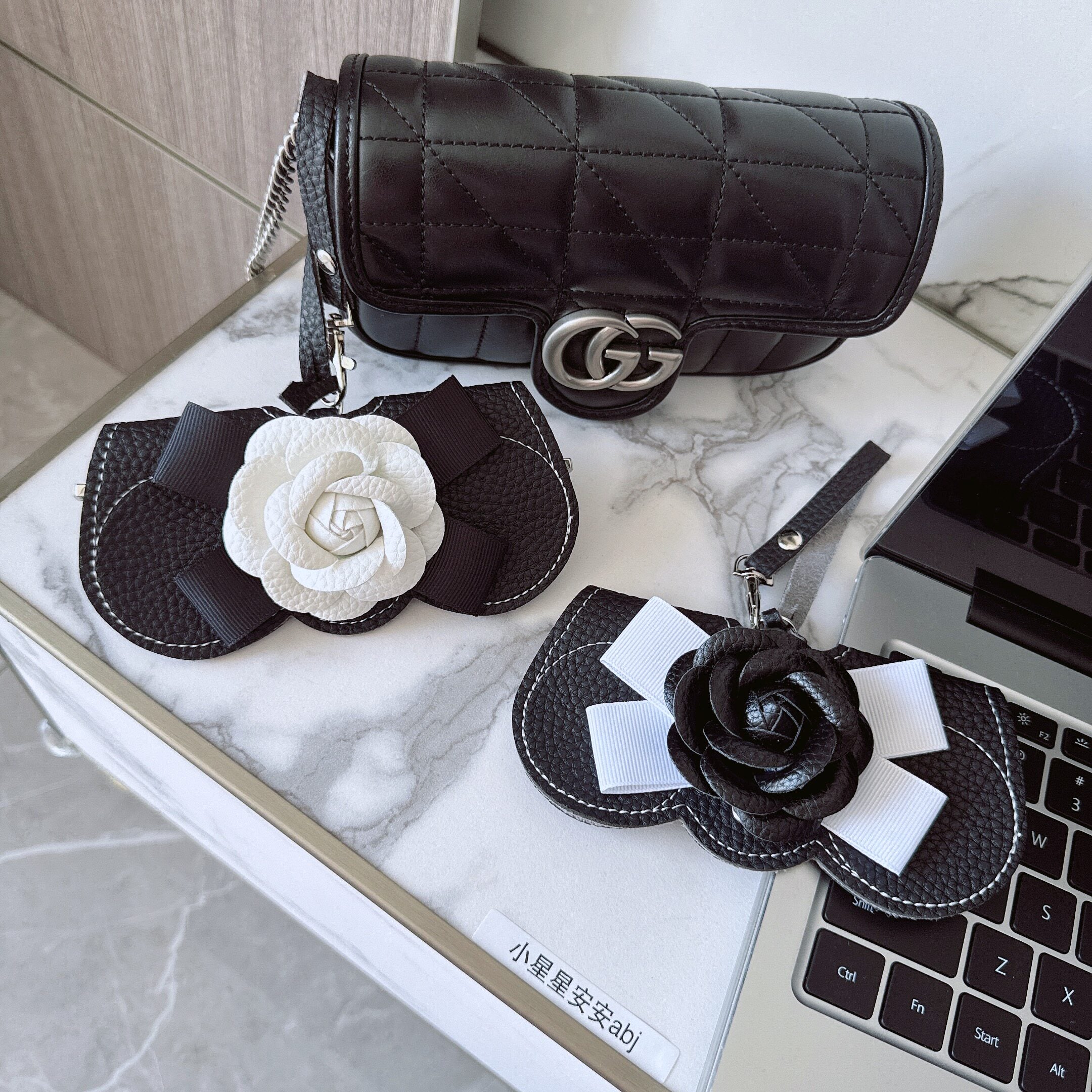 Elegant Camellia Protective Eyewear Case