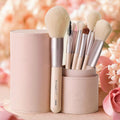 12-Piece Soft Makeup Brush Set  Eyeshadow, Powder, Blush, Contour & Blending Brushes