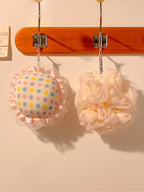 Cute Polka Dot Dual-Sided Bath Loofah
