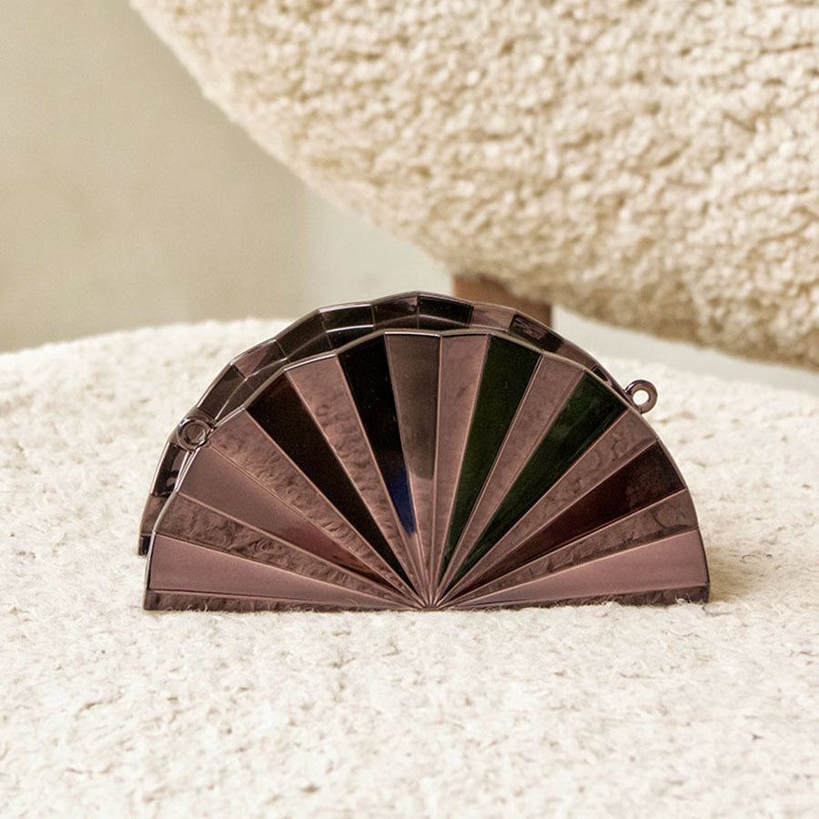 Acrylic Evening Clutch Bag with Crossbody Strap