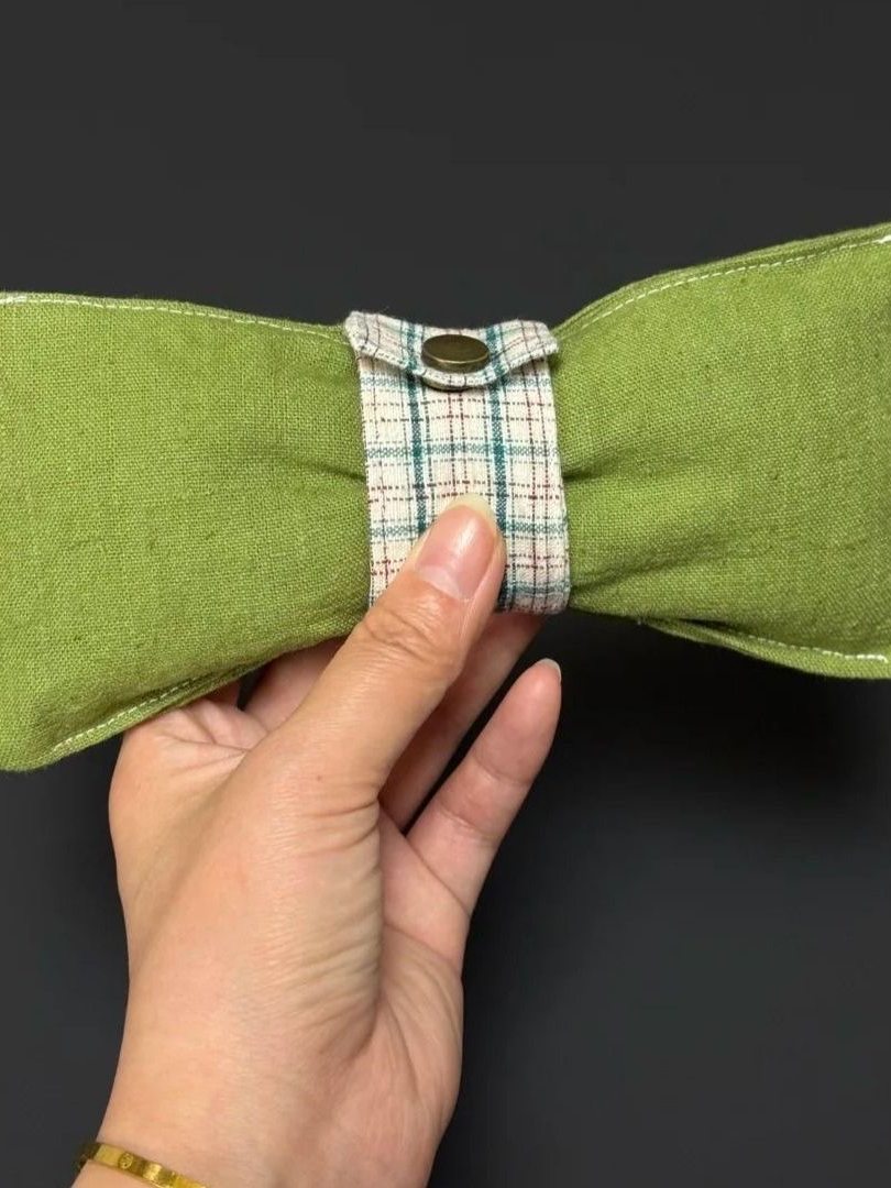 Avocado Green Bow-Knot Protective Eyewear Pouch