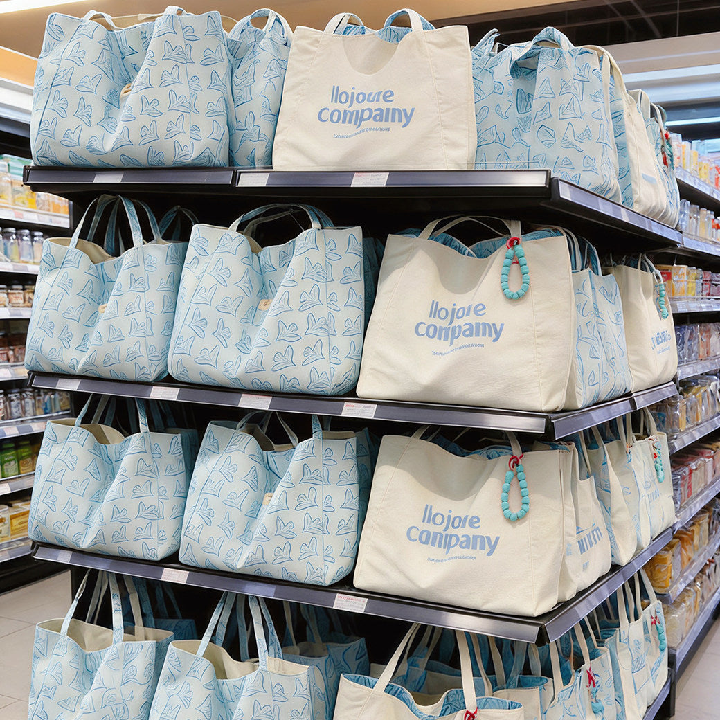 Reversible Canvas Tote Bag for Work, School & Everyday Use
