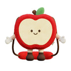 Cute Plush Apple Crossbody Bag