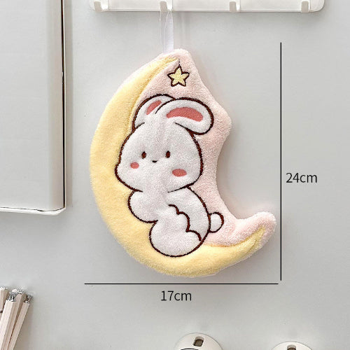 Cute Hanging Coral Fleece Hand Towel