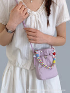 Lightweight Nylon Crossbody Phone & Bottle Bag