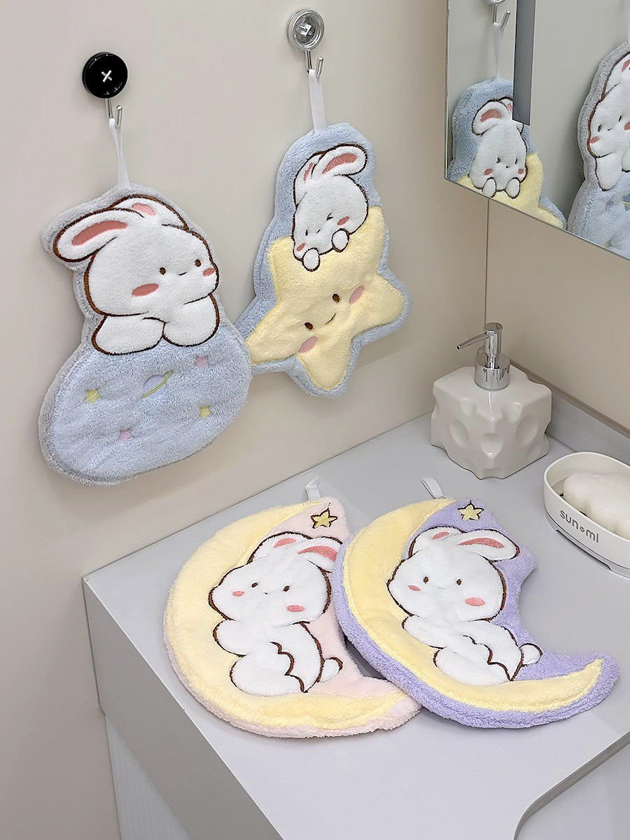 Cute Hanging Coral Fleece Hand Towel