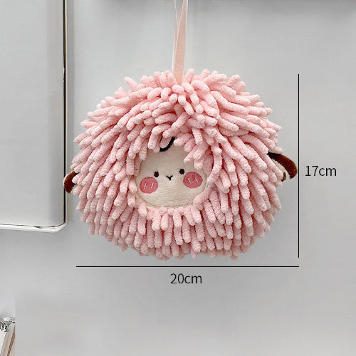 Cute Hanging Coral Fleece Hand Towel