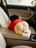 Funny Cartoon Butt Car Tissue Box Holder for Dashboard & Hanging Use