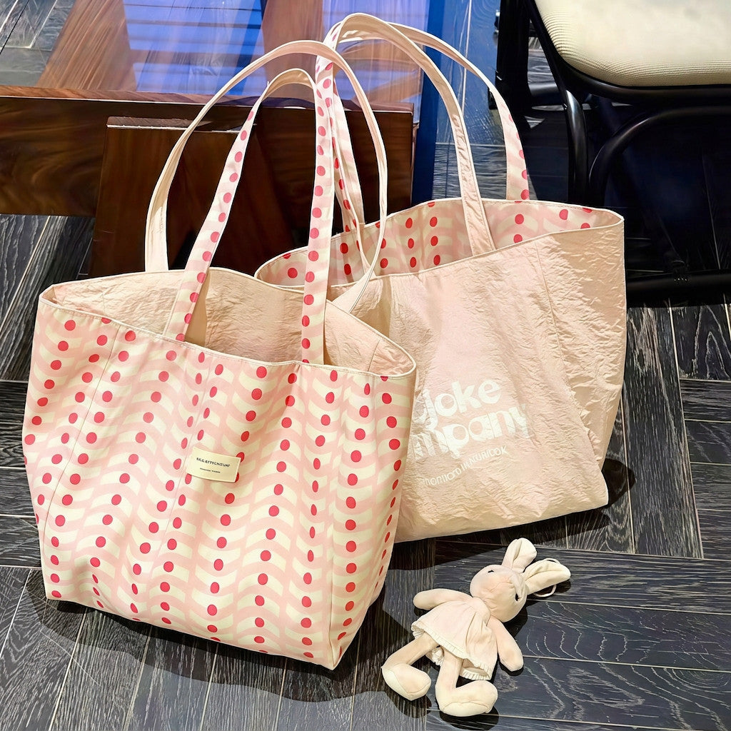 Reversible Canvas Tote Bag for Work, School & Everyday Use