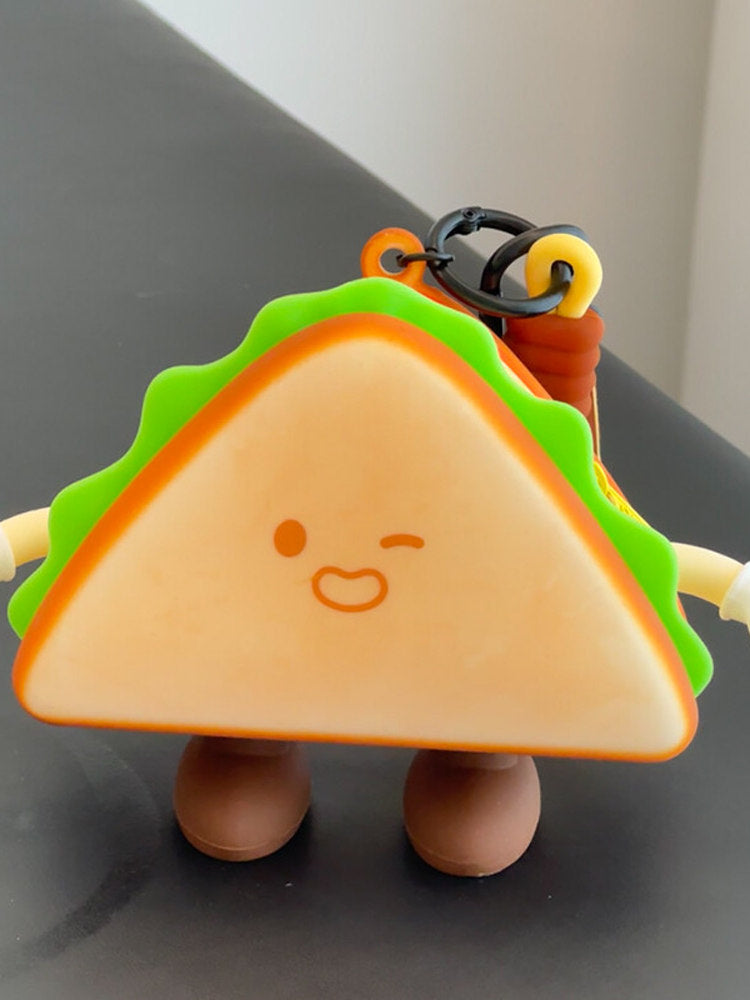 Cute Croissant Mini Coin & Earbud Pouch Charm
